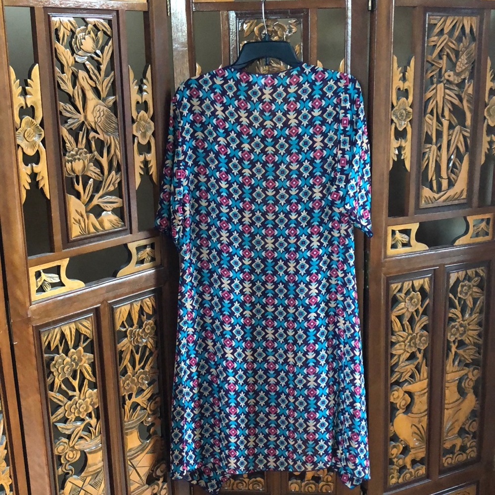 LuLaRoe Sheer Print Long Kimono Size S - Picture 3 of 3